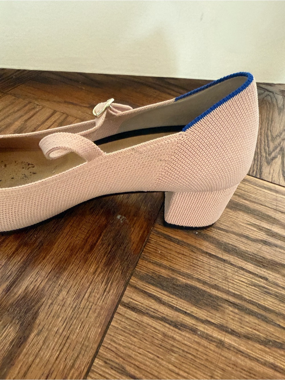 Rothy's Blush Pink Mary Jane Block Heels - Picture 9 of 10